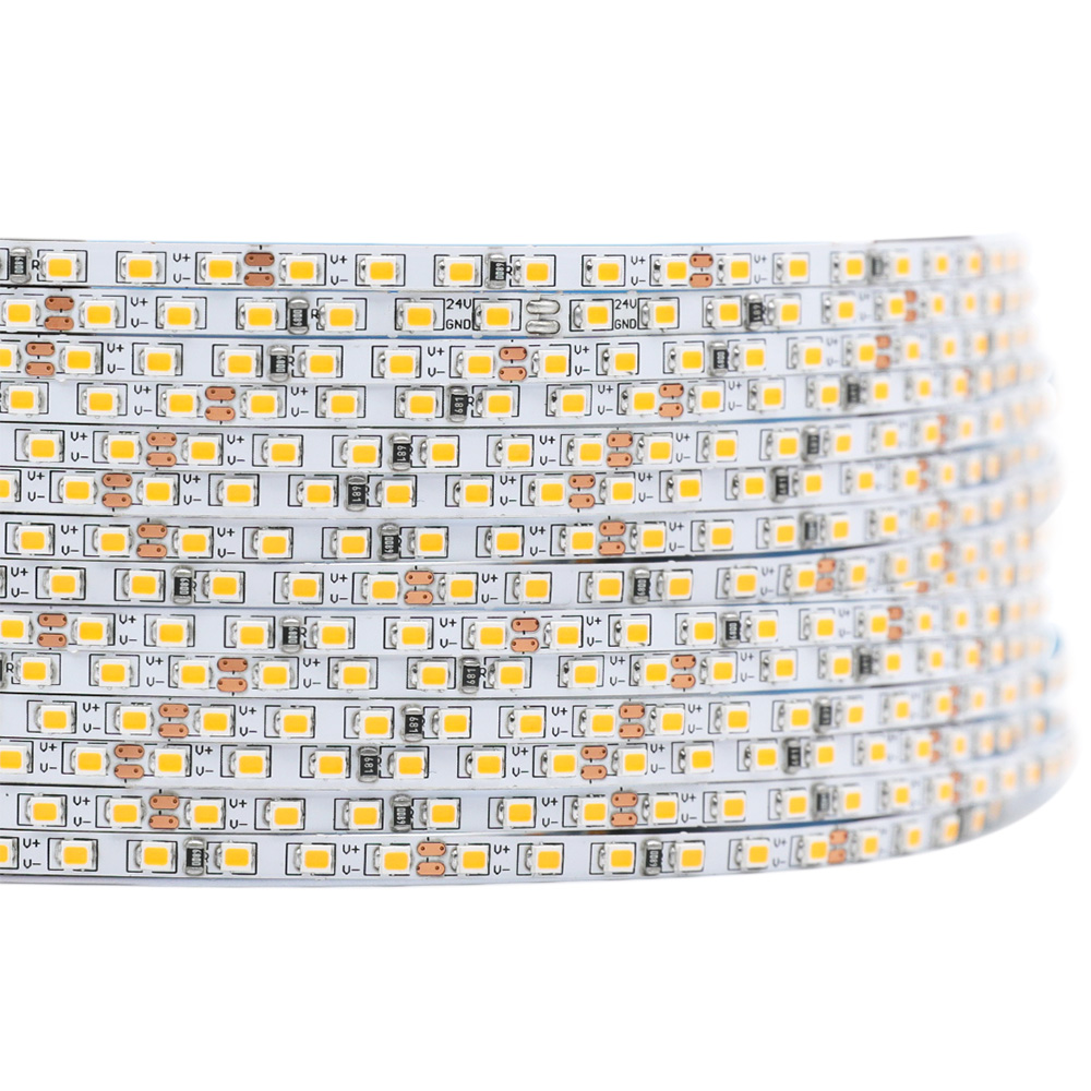 DC24V 3MM Super Narrow 180LEDs/M 90 High CRI SMD2216 Single Color LED Flexible Strip Light 16.4ft/5m per Roll